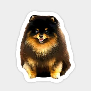 German Spitz Black and Tan Sticker